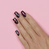 Nail wraps - Her Royal Flyness black and pink nail art