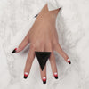 Nail wraps - Her Royal Flyness black nail art, chevron nails, red nail designs