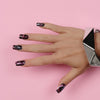 Nail wraps - Her Royal Flyness black and pink nail art