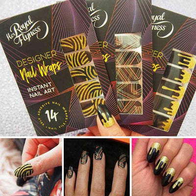 That Gold Tho Nail Wrap Bundle, Nail wraps, gold nail art, glitter nails