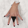 Nail wraps - Her Royal Flyness chevron nails, black nail art