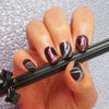 Nail wraps - Her Royal Flyness black nail art, pink and black nails