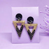 Kyoto Triangle Gold Earrings